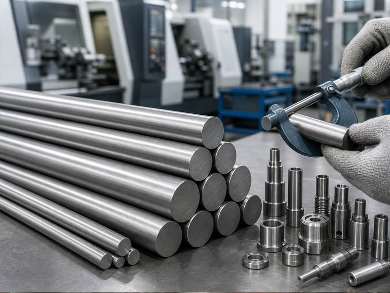 Cold drawn round steel bar for CNC machining and OEM hardware parts