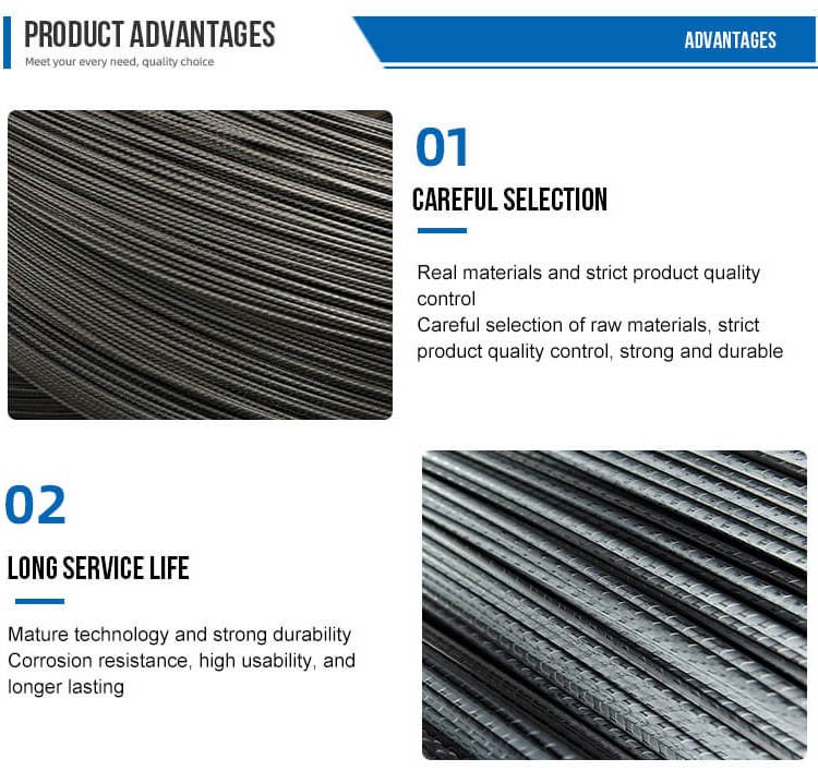 Close-up of ribbed cold drawn steel wire for truss deck concrete adhesion