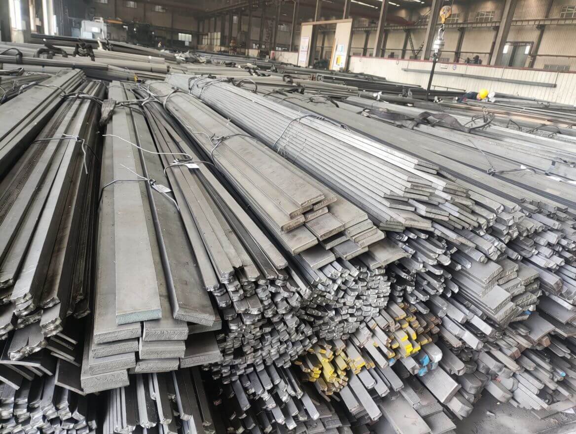 Finished goods warehouse for cold drawn steel bars at YaDa Metal