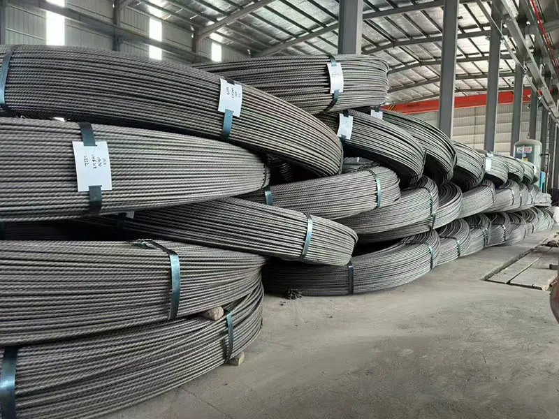 PC steel wire coils for prestressed concrete applications