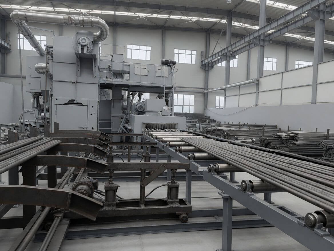 Peeling machine for cold drawn steel bar surface preparation at YaDa Metal