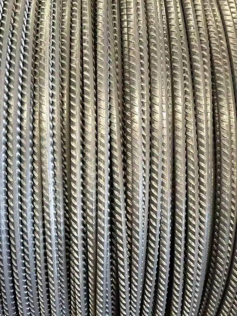 Ribbed cold drawn steel wire for truss deck top and bottom chord manufacturing