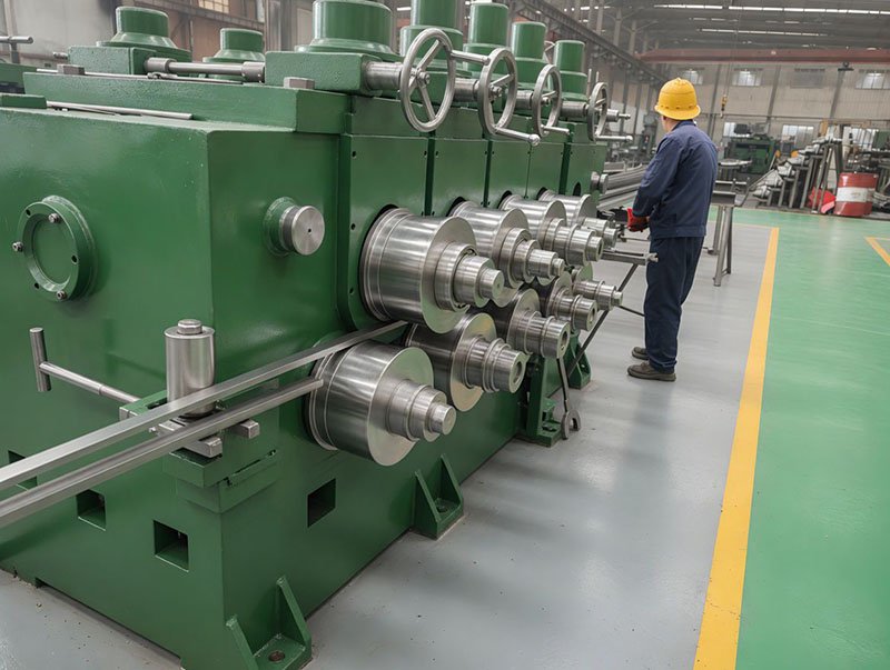 Straightening process for cold drawn steel bars