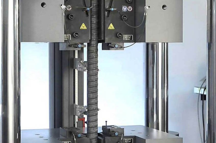 Tensile testing for cold drawn steel wire at YaDa factory