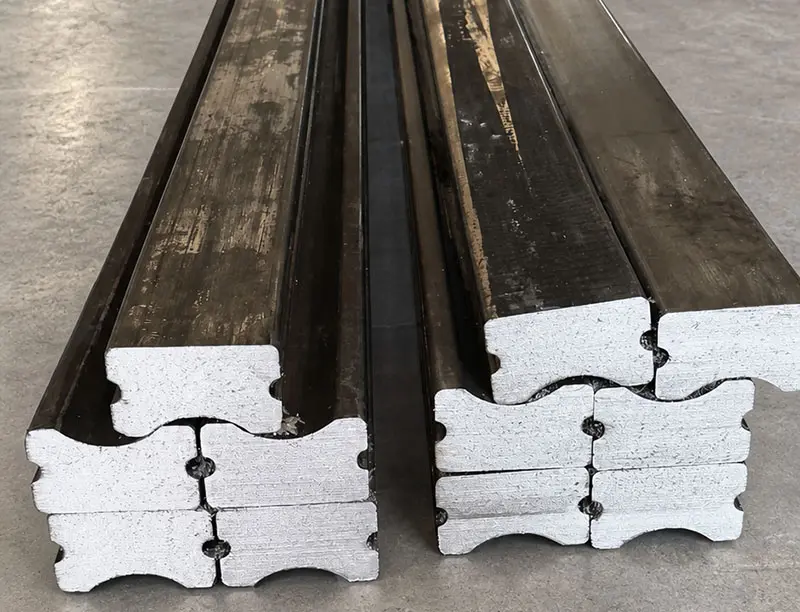 Custom cold drawn steel profiles made to drawing for automation rails and linear motion guides